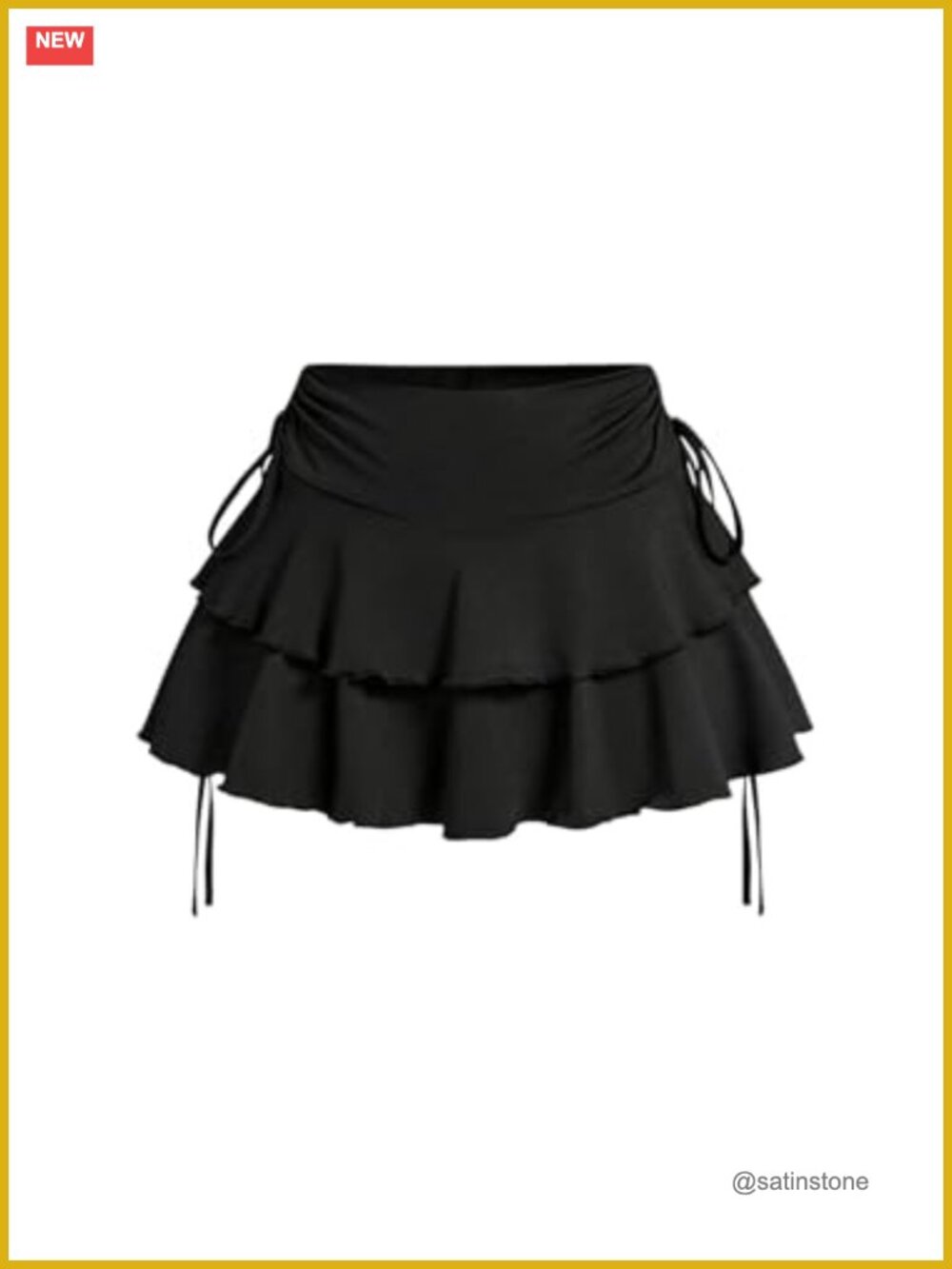 Y2K Mini Ruffle Skirt with Shorts Coquette Skort